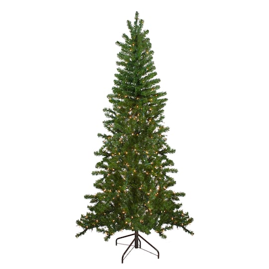 6.5ft. Pre-Lit Canadian Pine Artificial Christmas Wall Tree, Clear Lights